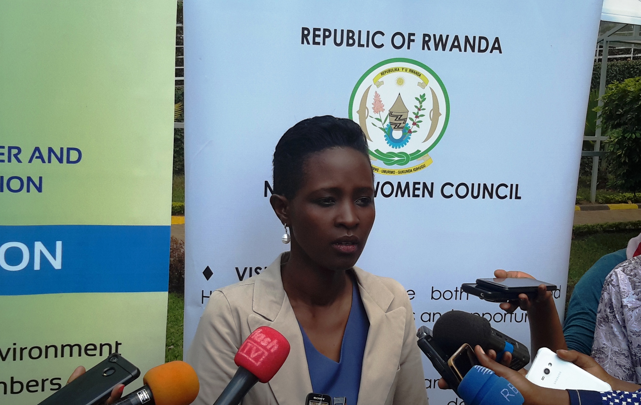 Umunyamabanga Nshingwabikorwa w'Inama y'Igihugu y'Abagore(CNF), Mme Jacqueline Kamanzi 
