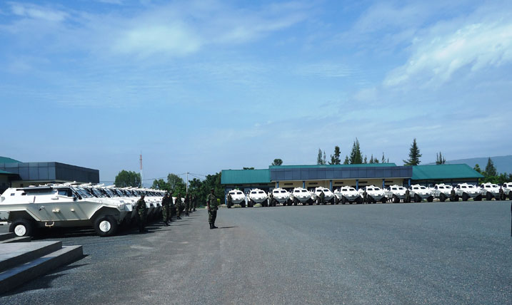 Abasirikare (n'ibikoresho) batanzwe n'u Rwanda bagize umutwe wa EASF.