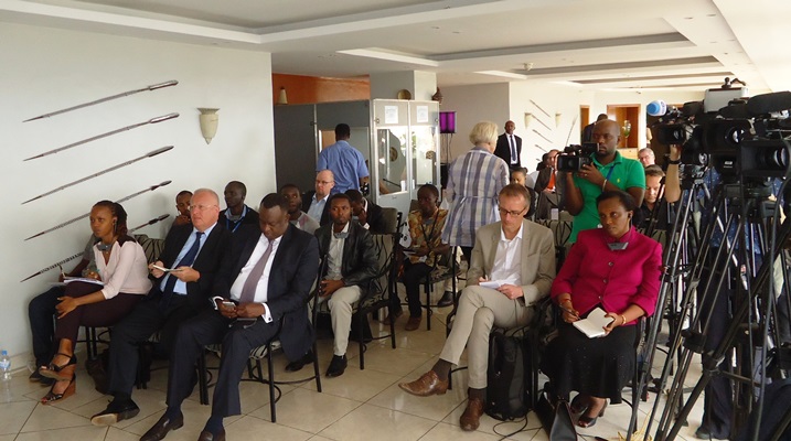 Mu bazanye na Ministiri w'u Budage, harimo n'abashoramari bari baje gutata isoko ry'u Rwanda n'akarere.