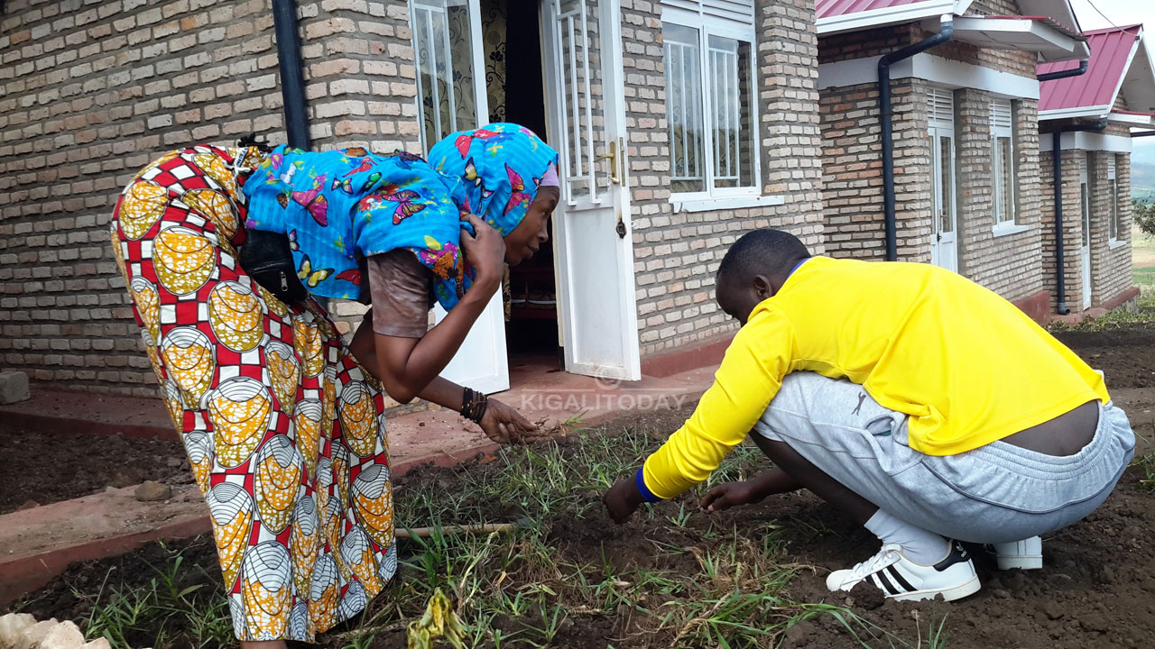 Urubyiruko rw'akarere ka Nyarugenge hamwe n'abagize izindi nzego, bateye ubusitani n'ibiti by'imbuto mu mudugudu wa Rugendabari 