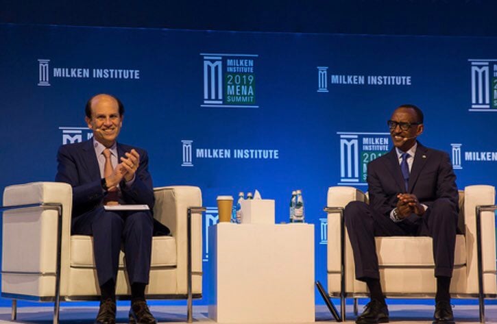 Michael Milken na Perezida Kagame mu kiganiro