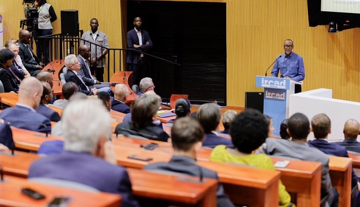 Perezida Kagame ageza ijambo ku bitabiriye icyo gikorwa 