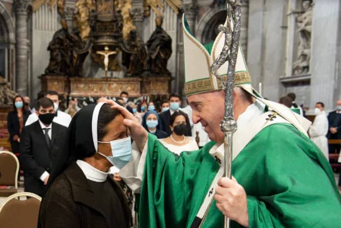 Gloria Cecilia Narváez yerekeje i Roma ahura na Papa kuri iki Cyumweru 