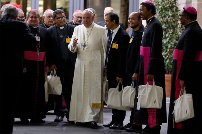 Papa Francis yanze gushyigikira umwanzuro wari watowe wemerera abagabo bo muri Amazonie kuba Abapadiri (Ifoto: Internet)