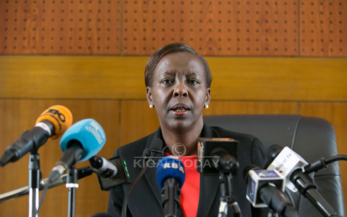 Minisitiri Louise Mushikiwabo mu kiganiro n