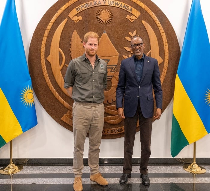 Igikomangoma Harry yakiriwe na Perezida Kagame