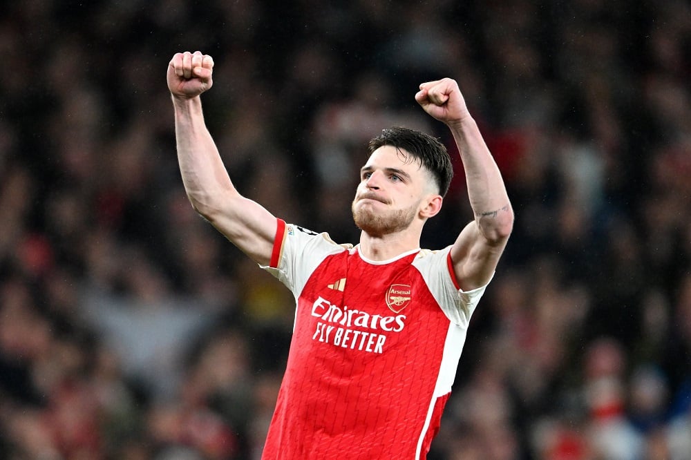 Declan Rice yatsinze penaliti ya kane yabaye iya nyuma kuri Arsenal