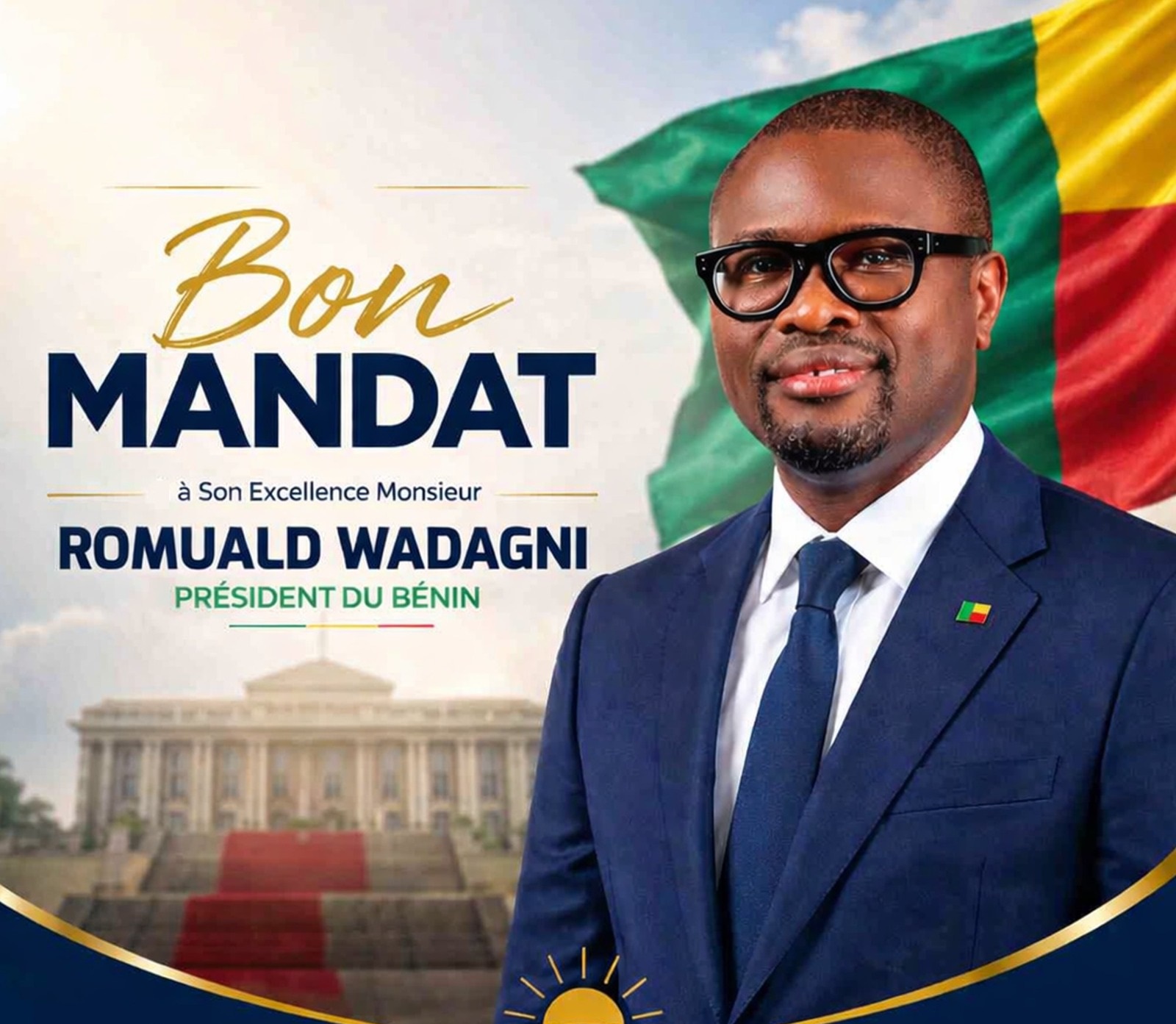 Romuald Wadagni yarahiriye kuyobora Bénin muri manda y'imyaka irindwi