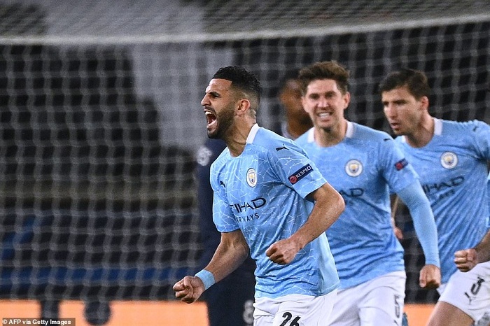 Riyad Mahrez yishimira igitego cy