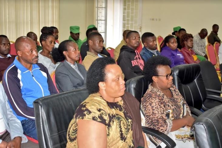 Abakozi b'Akarere ka Rulindo bitabiriye umuhango w'Ihererekanyabubasha