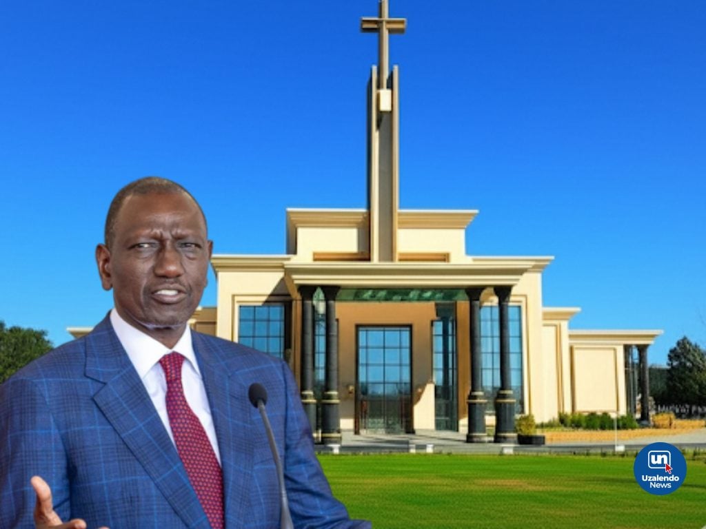 Ruto yemeza ko arimo kubaka urusengero muri Perezidanzi (Ifoto: Uzalendo News)
