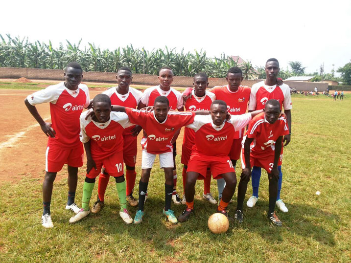 Aba ni bamwe mu bana bo munsi y'imyaka 15 bo muri Rwamagana Football Training Center.
