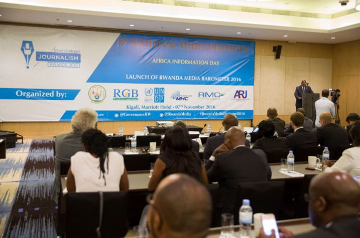 uyu munsi witabiriwe n'abayobozi b;'Ibitangazamakuru baturutse mu Rwanda no hanze, hamwe n'abanyamakuru