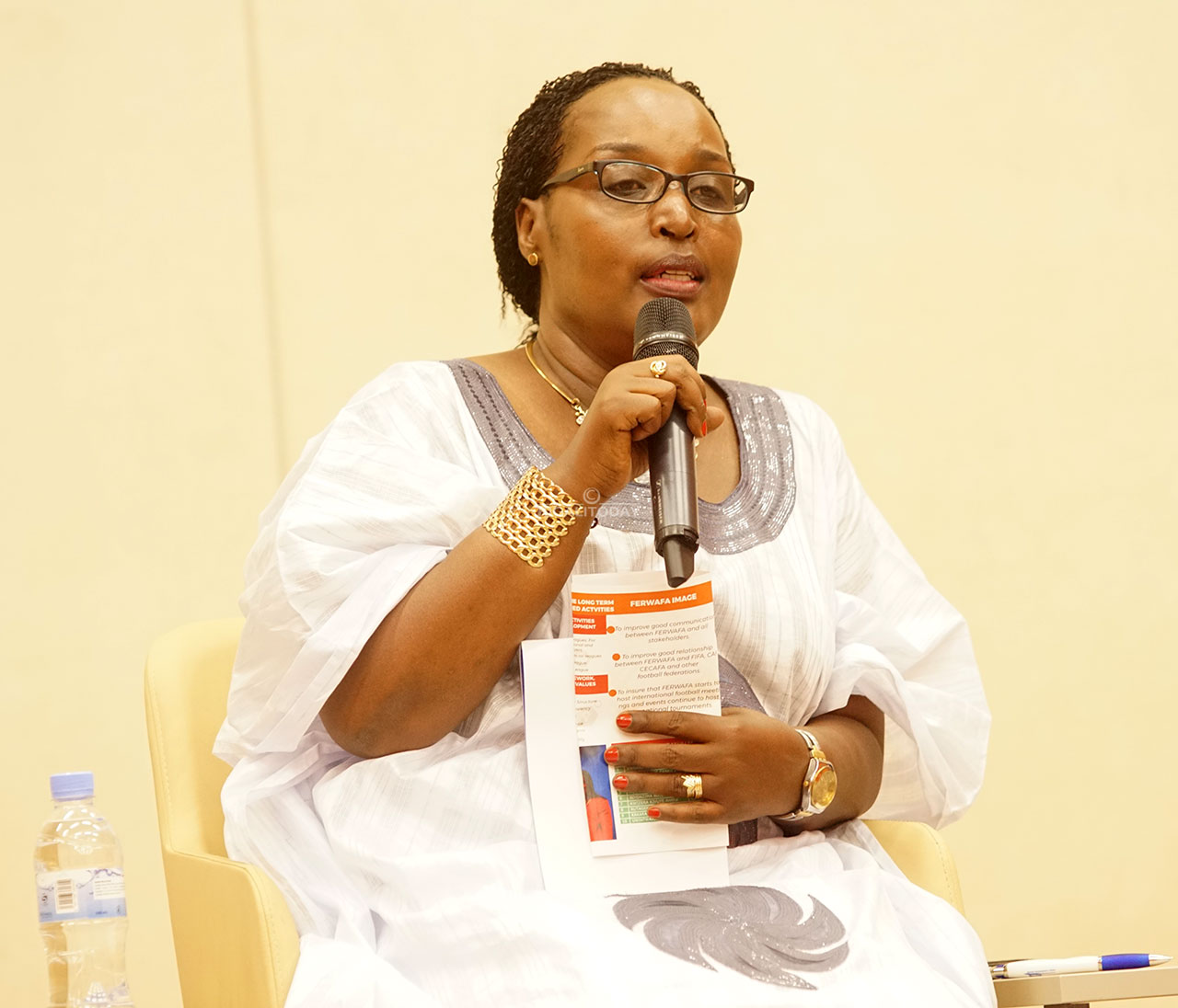 Madamu Rwemarika yatangaje ko ashaka kuvugurura isura y'umupira w'amaguru mu Rwanda