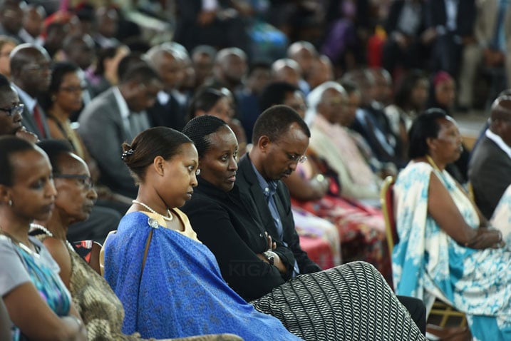 Madame Jeannette Kagame yitabiriye umuhango wo gushyingura nyakwigendera Jean Sayinzoga 