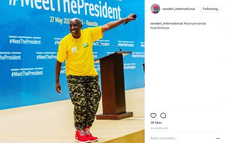 Senderi ahamya ko kuririmbira muri Kigali Convention Centre byari biri mu mihigo ye 