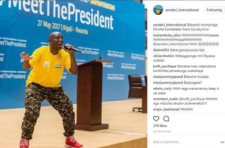 Senderi yibaza icyo bamwe baheraho bamupinga 
