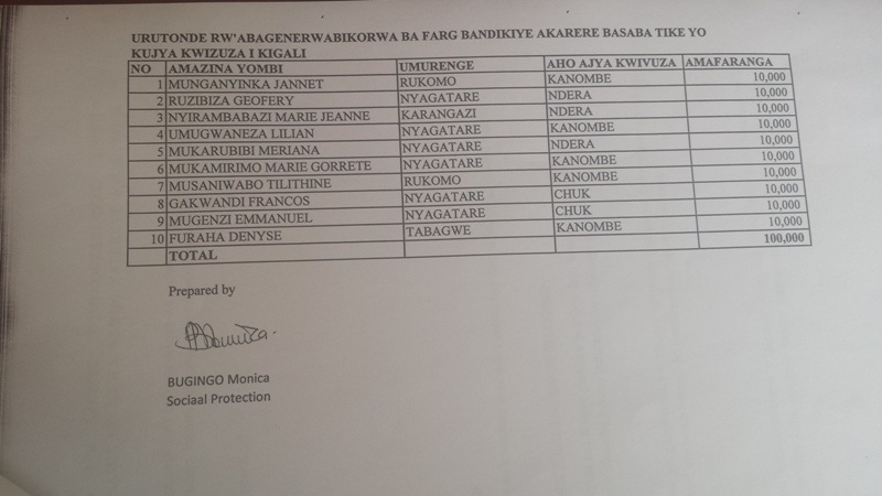 We na bagenzi be bahuje ikibazo ngo bazahabwa amafaranga y'urugendo mu gihe kitarenze icyumweru