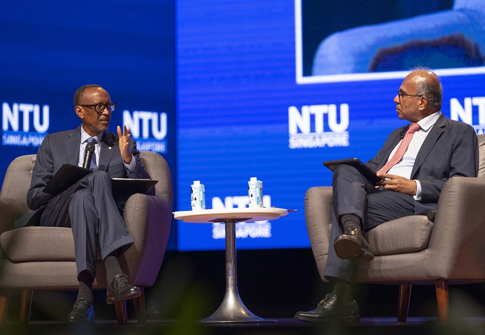 Perezida Kagame yatanze ikiganiro muri Kaminuza ya NTU