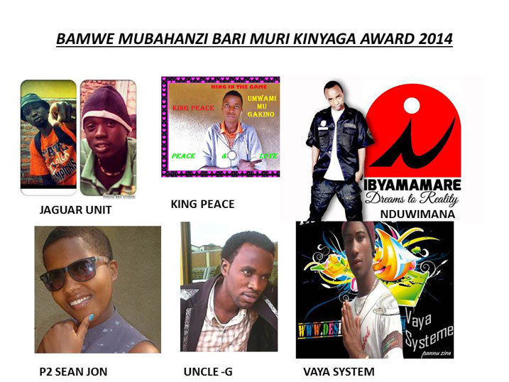 Kinyaga Award izitabirwa n