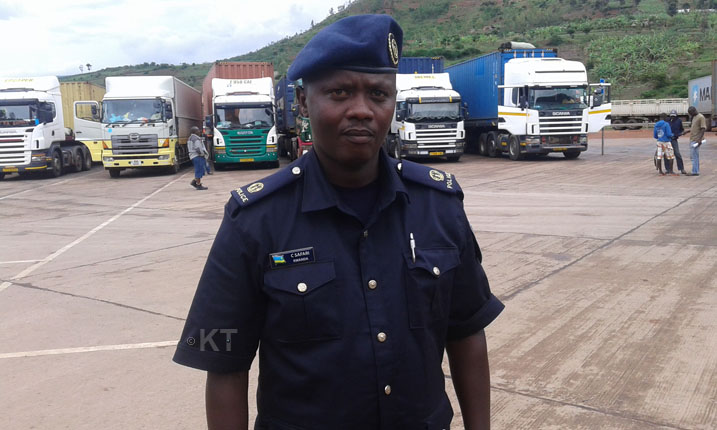 SPT Christian Safari umuyobozi wa Polisi mu karere ka Kirehe yasabye abashoferi kwirinda umuvuduko