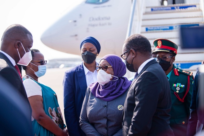 Perezida Samiya Suluhu yageze mu Rwanda