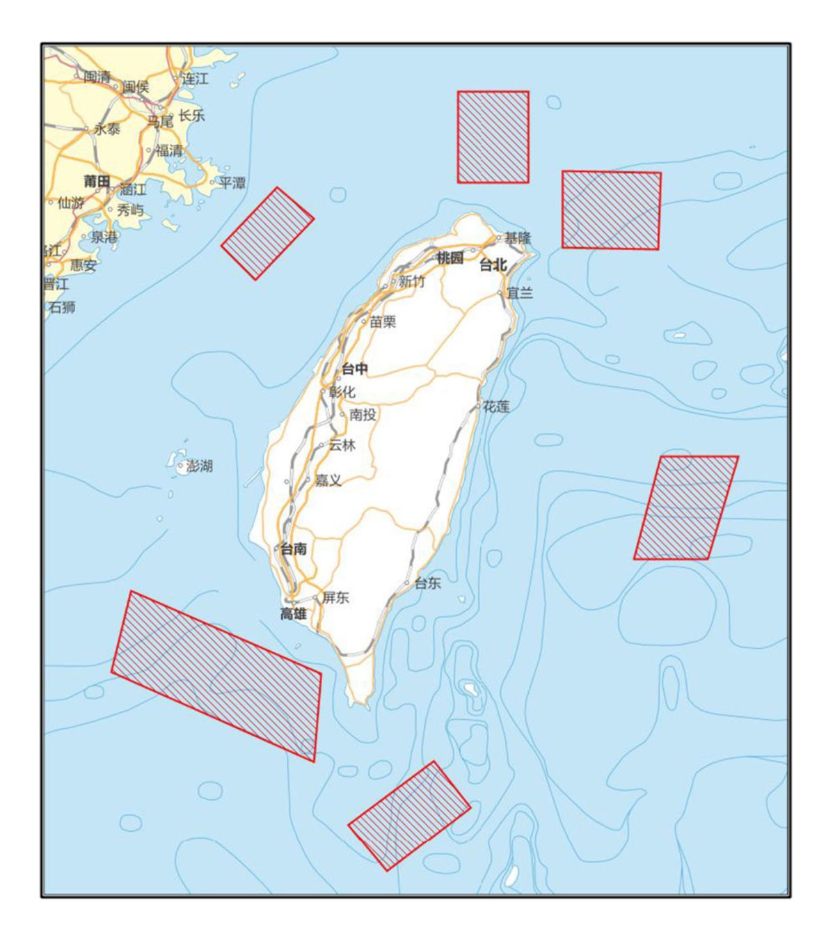 U Bushinwa bwazengurukije Taiwan ibikorwa byabwo bya gisirikare