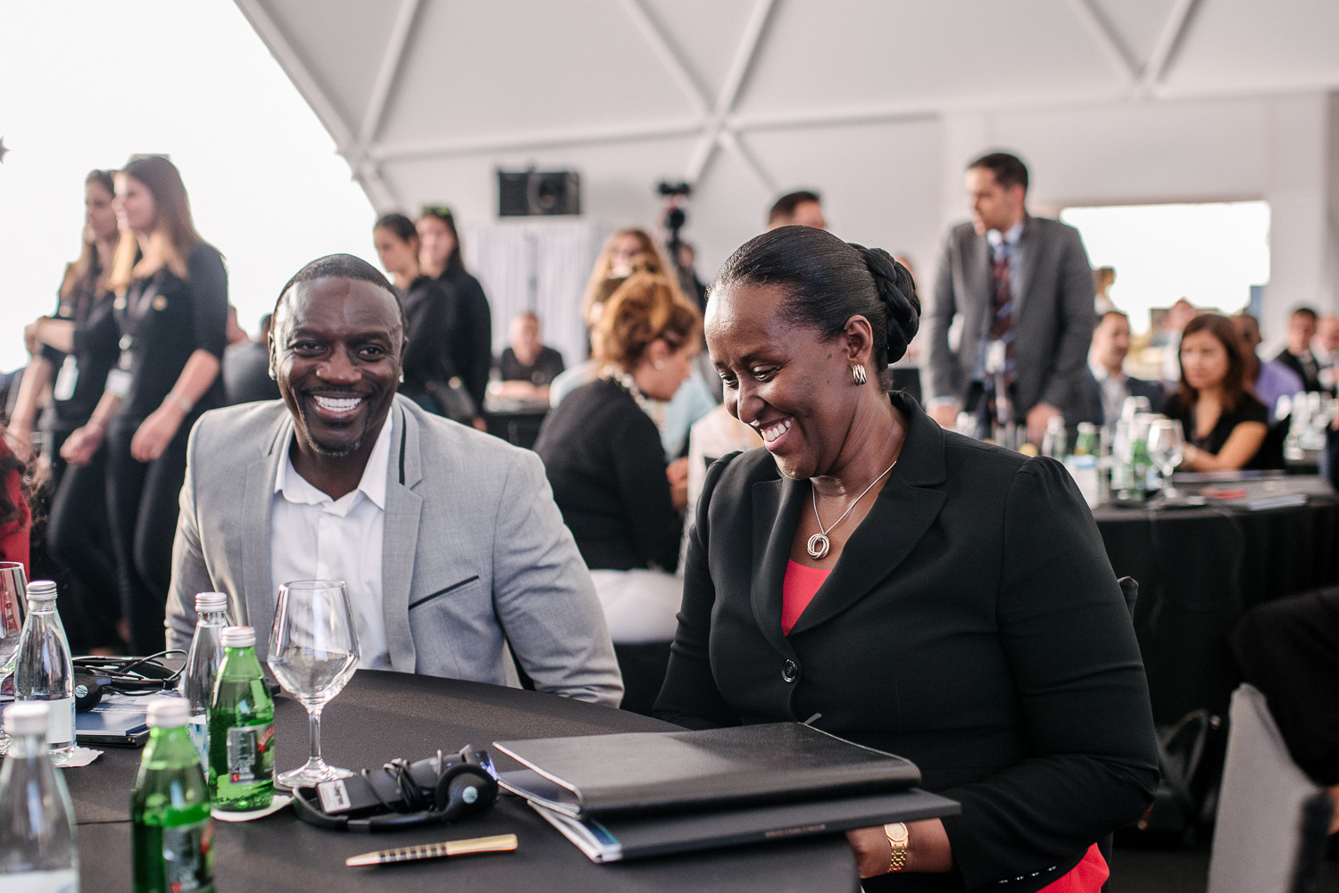 Akon ni umwe mu bantu bakomeye wari witabiriye iri huriro