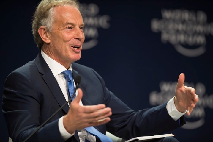 Tony Blair wari uyoboye ikiganiro.