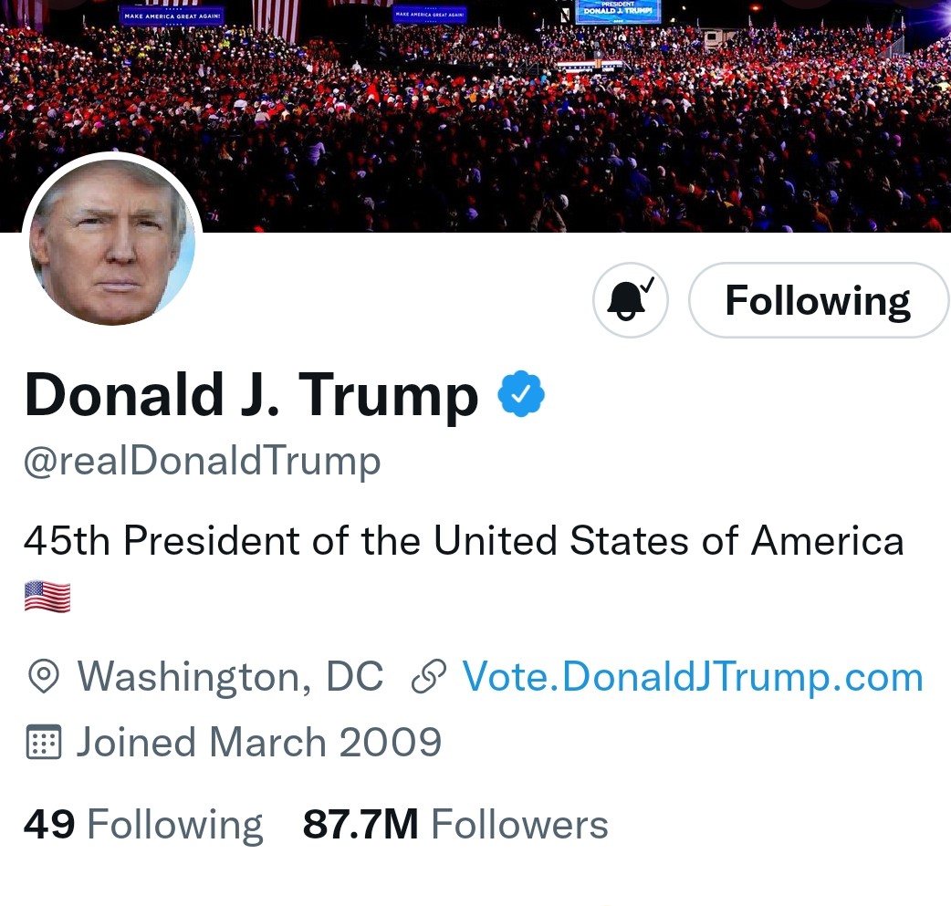 Trump kuva bamugarura ntaravuga