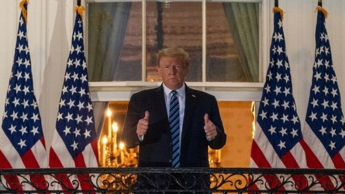 Trump yahise ajya mu biro bye, yemeza ko akomeza imirimo ye