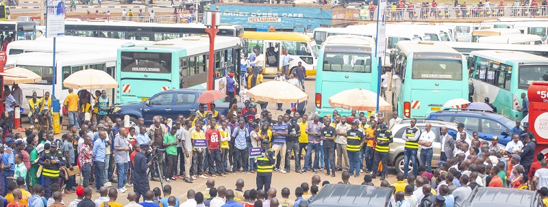 Ubukangurambaga bwa Gerayo Amahoro burabera n'aho abagenzi bategera ibinyabiziga