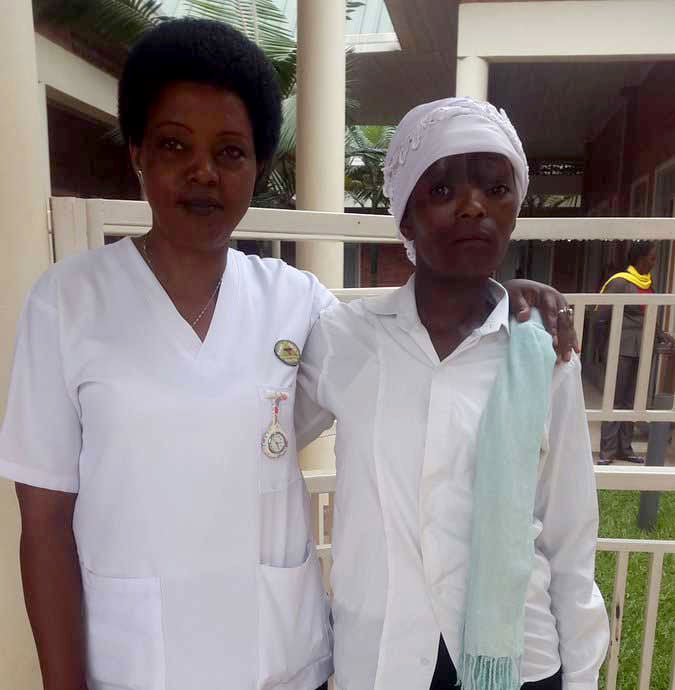 Aha yari amaze gusezererwa n'ibitaro amaze gutora agatege