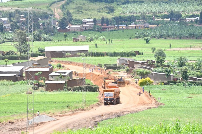 Umuhanda Nyagatare-Kanyinya-Kagitumba ugeze kuri 18% mu gihe muri Kamena uyu mwaka ugomba kuba uri kuri 40%.