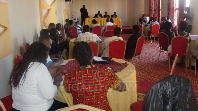 Umuhango witabiriwe n'abayobozi banyuranye n'abakozi b'Umwarimu SACCO 