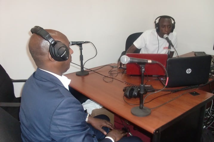 Umunyamakuru wa KT Radio aganira n'Umuvugizi wa PSF, Mukubu Gerald.