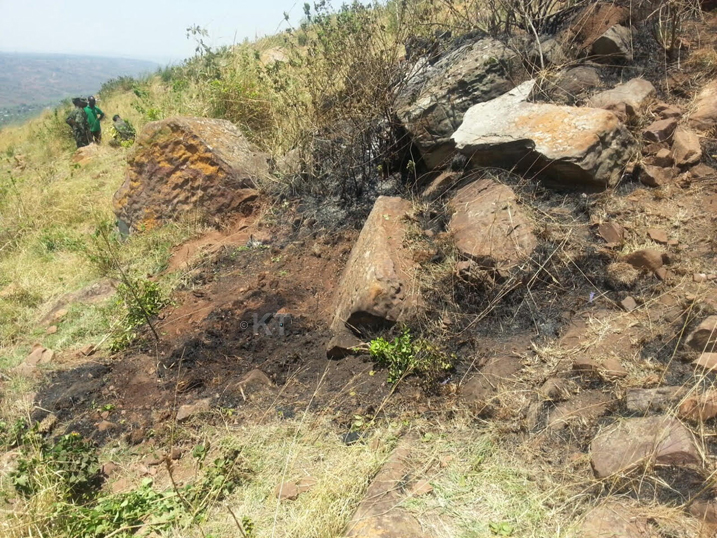 Dore aho umurambo we watwikiwe n'abamwishe