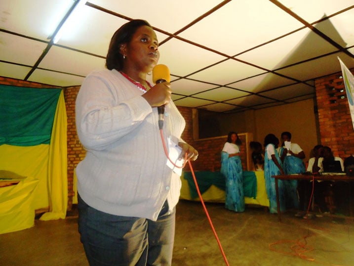 Umuyobozi w'akarere ka Nyabihu wungirije ushinzwe iterambere ry'ubukungu n'imari Mukaminani Angela yashimiye Rwanda Green Initiative.