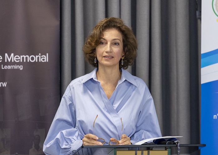 Umuyobozi Mukuru wa UNESCO, Audrey Azoulay, avuga ko Inzibutso za Jenoside yakorewe Abatutsi zizafasha mu kwigisha amateka bitari gusa ku Banyarwanda ahubwo ku batuye Isi