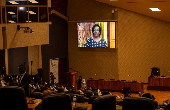 Ubutumwa bwa Madame Jeannette Kagame yabutanze hakoreshejwe ikoranabuhanga