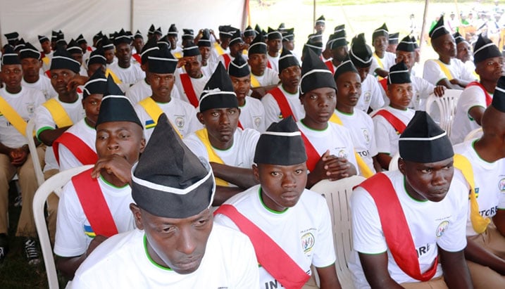 Urubyiruko rurangije Iwawa mu cyiciro cya karindwi.