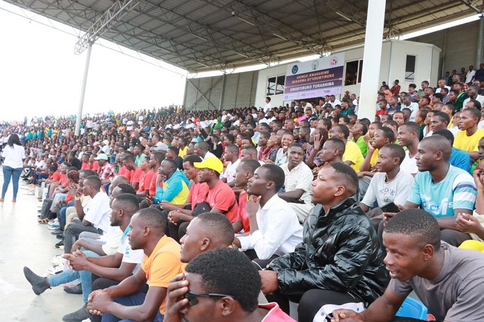 Urubyiruko rwitabiriye ku bwinshi ibirori byo kwizihiza ukwezi kwahariwe ibikorwa by'urubyiruko mu Karere ka Bugesera