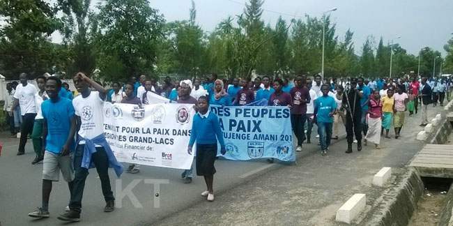 Urubyiruko mu rugendo rw'amahoro Rubavu