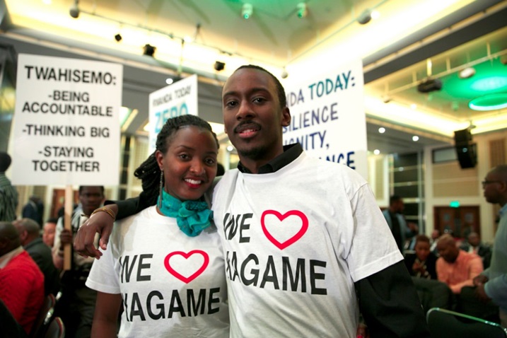 Urubyiruko narwo rwerekanye ko rukunda Perezida Kagame.