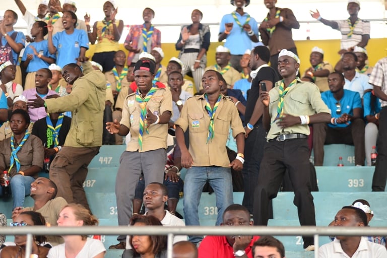 Urubyiruko rw'aba scout narwo rwari ruhari.