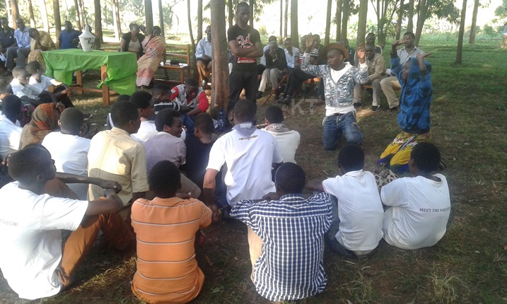 Urubyiruko rwatanze ubutumwa bwo gusaba imbabazi no kuzitanga.