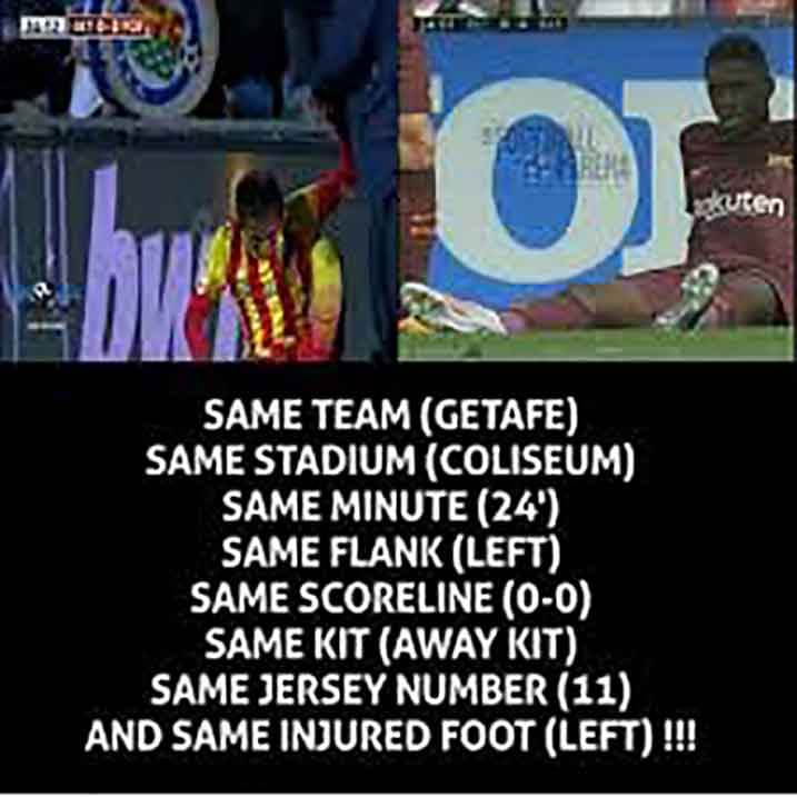 Imvune nza Neymar na Dembele zaje zisa