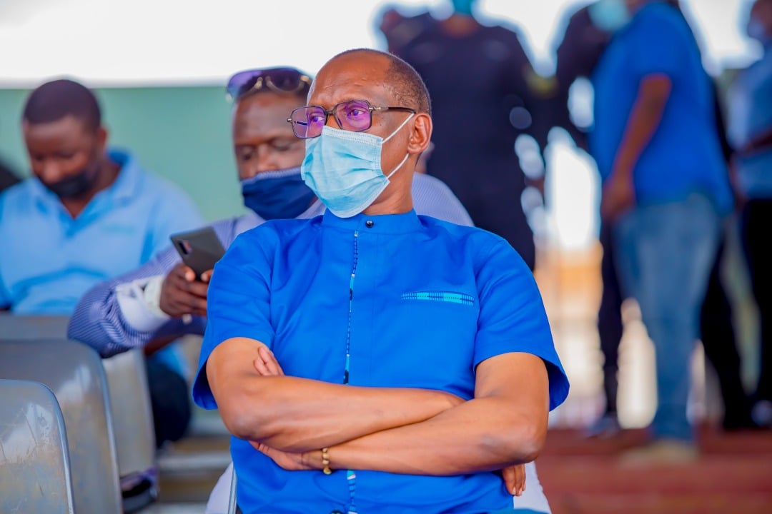 Uwayezu Jean Fidele, Perezida wa Rayon Sports yari yitabiriye uyu mukino