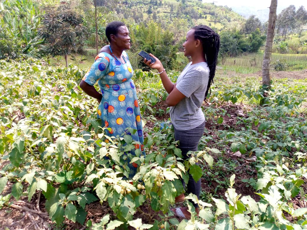 Uwizeyemariya Catherine na bagenzi be bayobotse ubuhinzi 