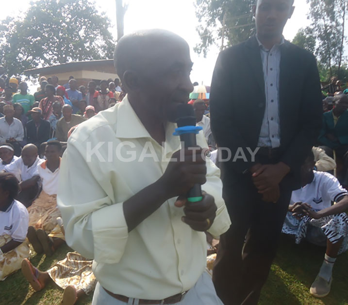 Ntamukunzi avuga ko igihe cyose Perezida Kagame azagerera mu Murenge wa Nkombo azamushyikiriza ikibanza yamugeneye. 